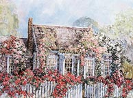 Nantucket Rose Cottage by William Welch
